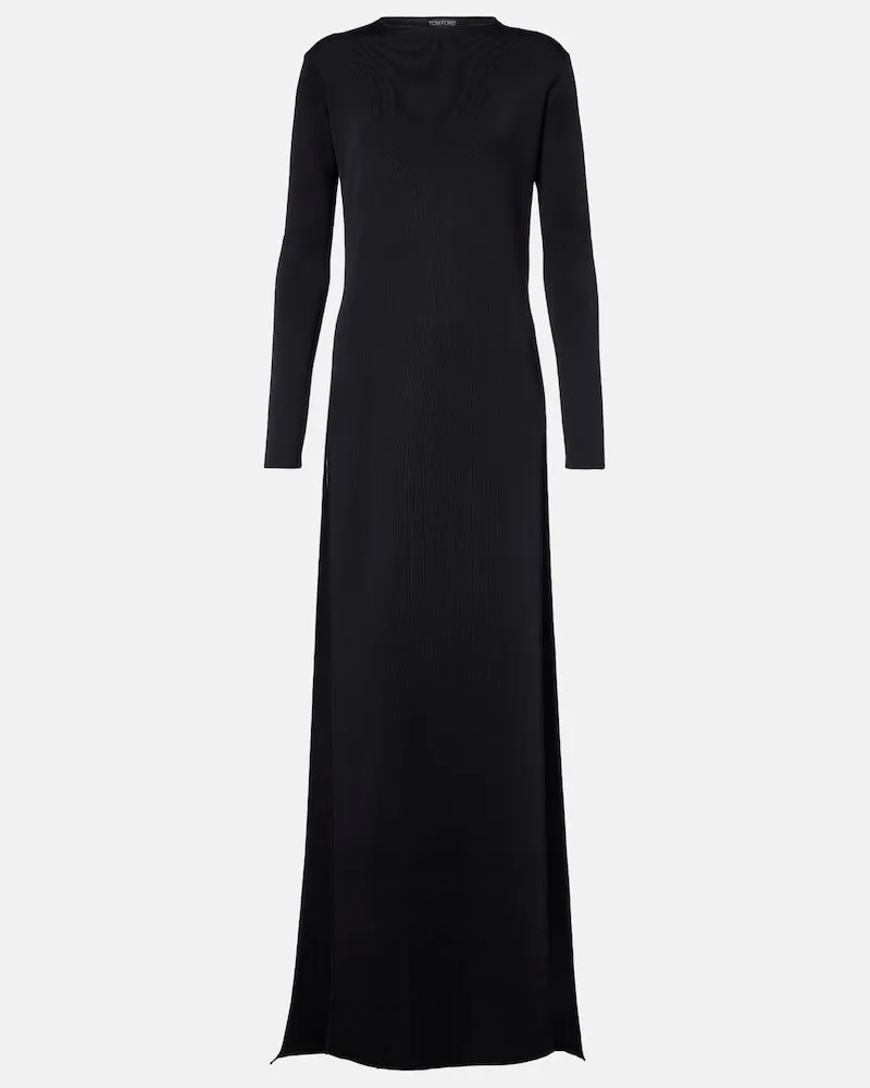Tom Ford Robe aus Strick Schwarz
