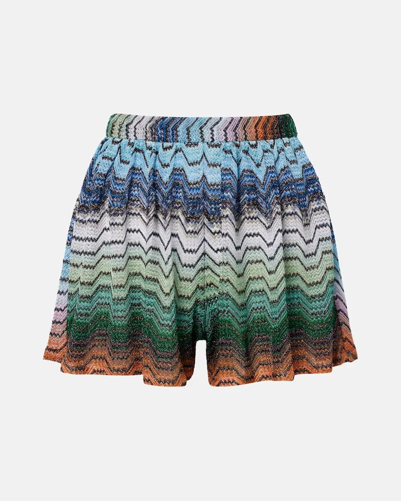 Missoni Minirock aus Häkelstrick Multicolor