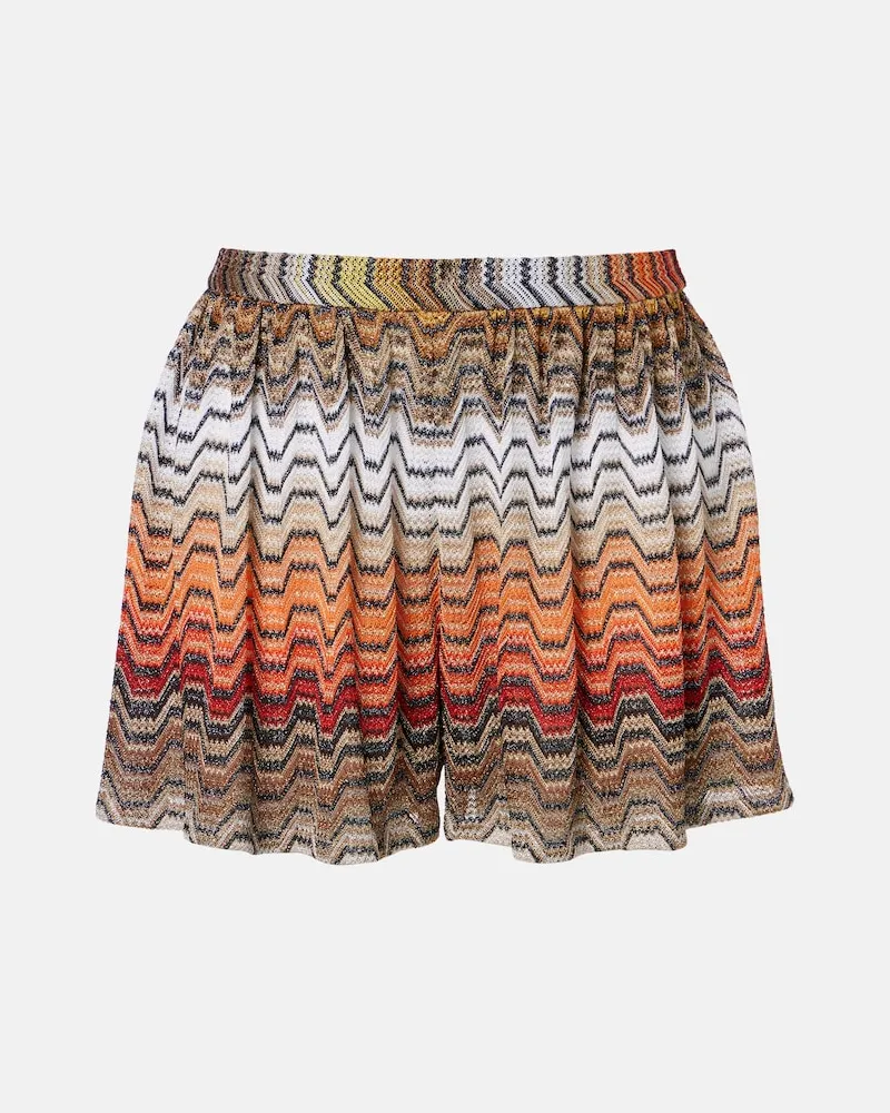 Missoni Minirock aus Häkelstrick Multicolor