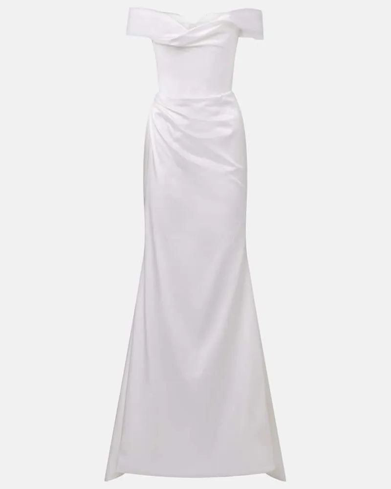 Vivienne Westwood Bridal Robe Nova Cora aus Satin Weiß