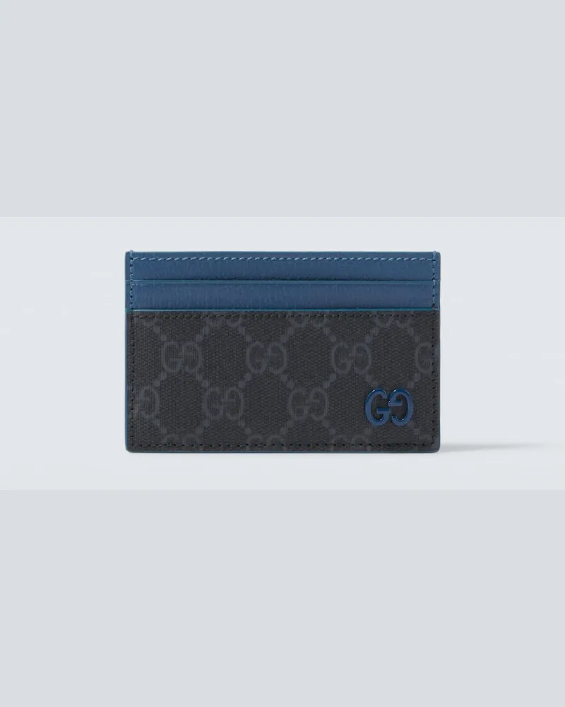Gucci Kartenetui GG aus Canvas Braun
