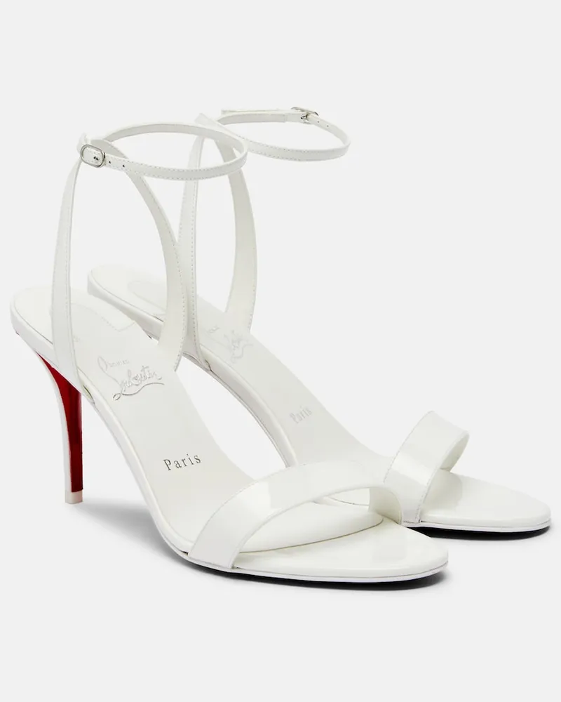 Christian Louboutin Slingback-Sandalen Miss Z aus Leder Weiß
