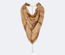 Verziertes Tuch Marmo aus Voile mit Lurex