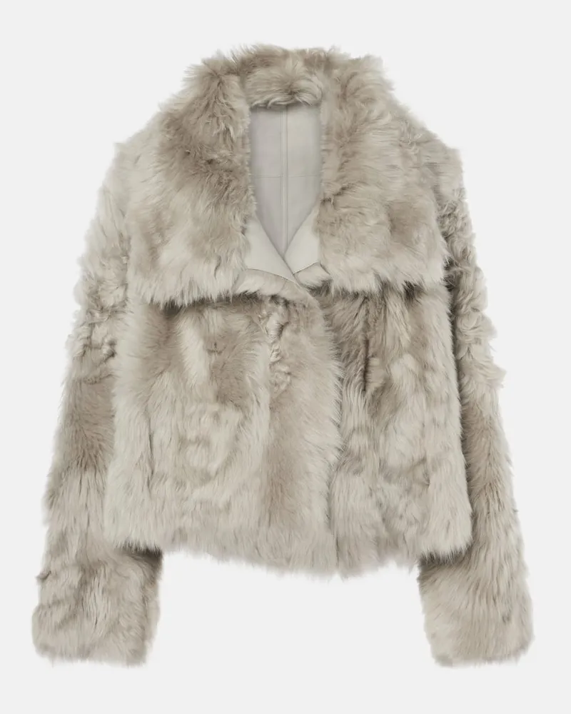 Yves Salomon Wendbare Jacke aus Shearling Beige
