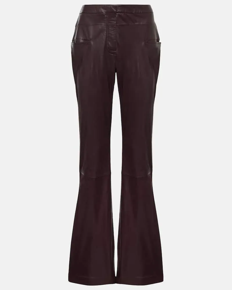 Altuzarra Weite Hose Serge aus Leder Violett