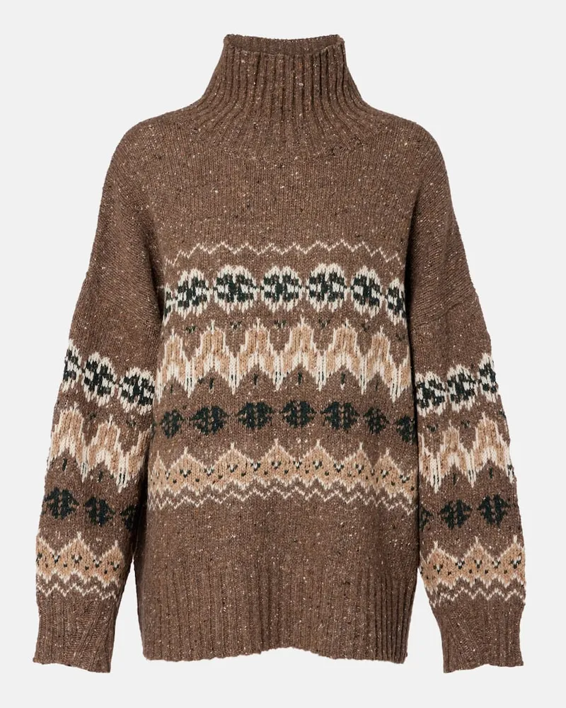 Altuzarra Pullover Cecie aus einem Wollgemisch Braun