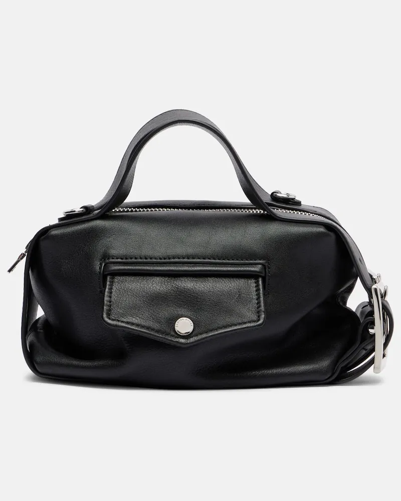 Simone Rocha Tote Bag Biker Belt Mini aus Leder Schwarz