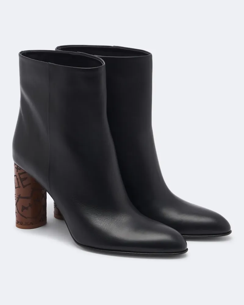 Chloé Chloé Ankle Boots Maxime aus Leder Schwarz