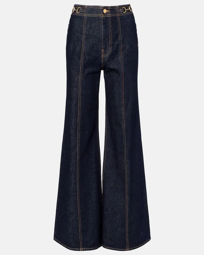 Ulla Johnson Wide-Leg Jeans Delphine Blau