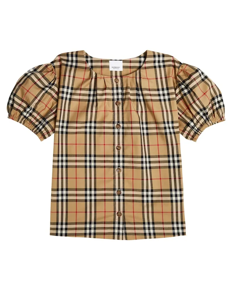 Burberry Bluse aus einem Baumwollgemisch Multicolor
