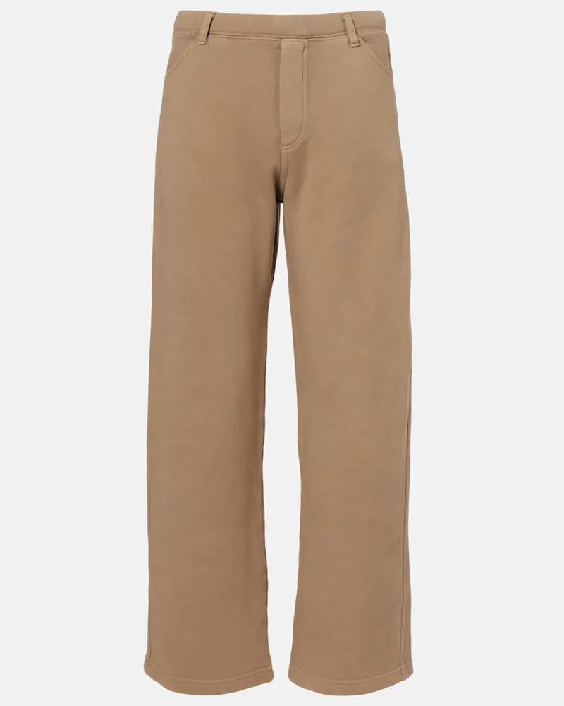 Nili Lotan Jogginghose Tribeca aus Baumwoll-Jersey Braun