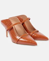 Malone Souliers Mules Maureen 70 aus Leder Braun