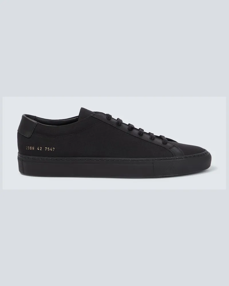 Common Projects Sneakers Achilles aus Canvas und Leder Schwarz