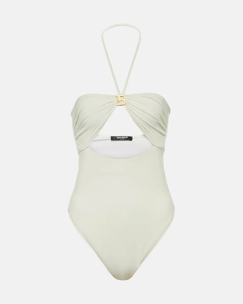Balmain Badeanzug Weiß