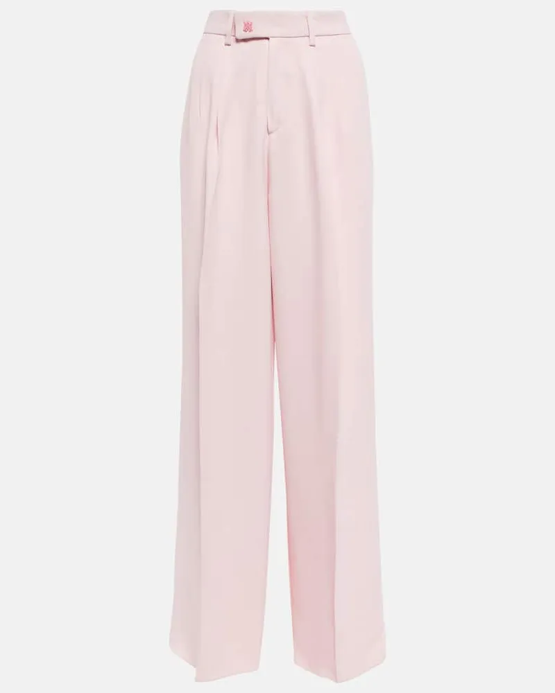 Amiri Weite High-Rise-Hose Rosa