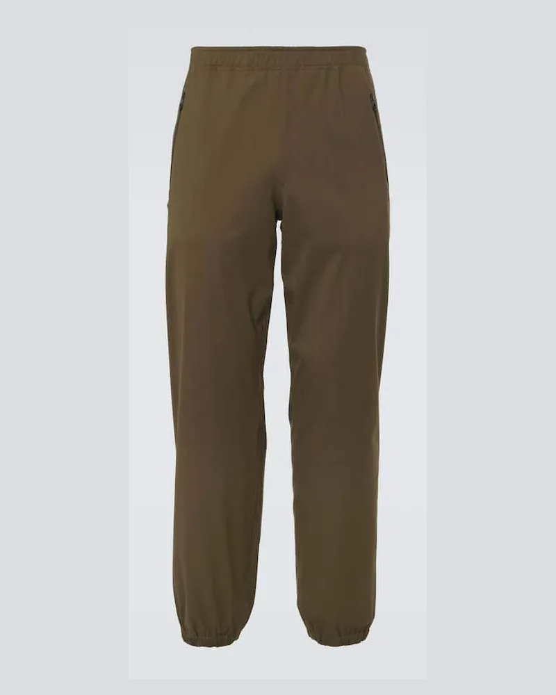 Loro Piana Jogginghose aus einem Wollgemisch Grün