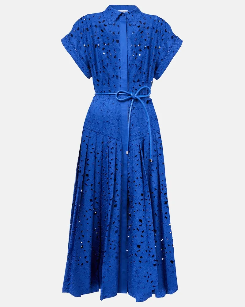 Rebecca Vallance Hemdblusenkleid aus Baumwolle Blau