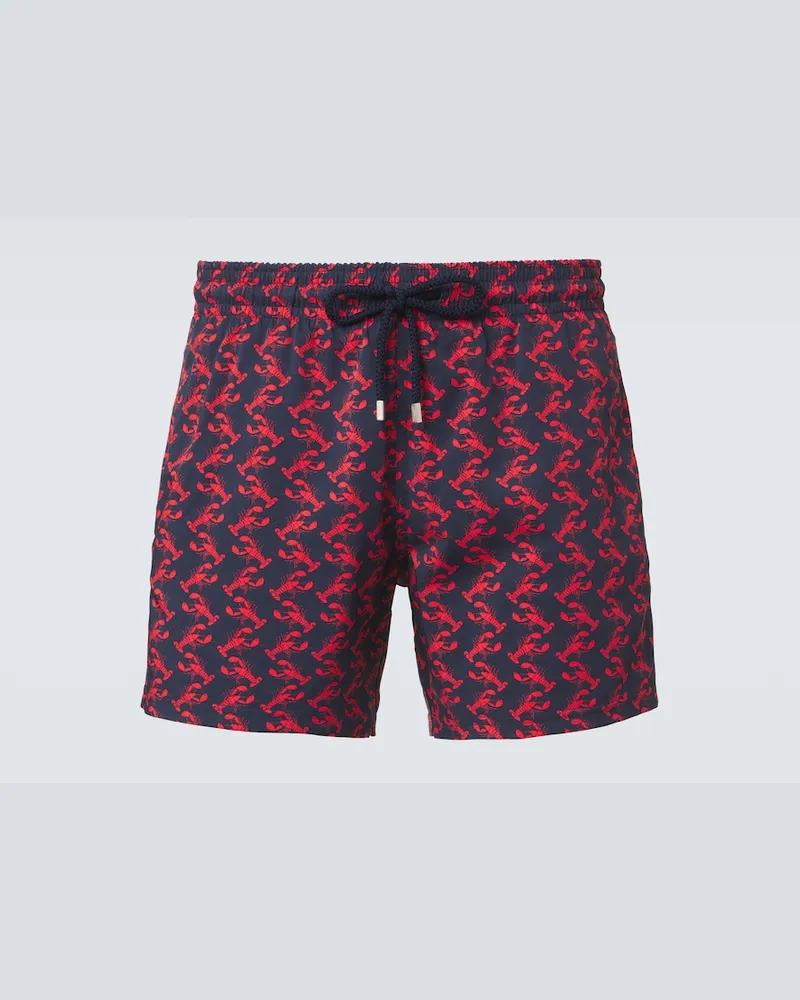 Vilebrequin Bedruckte Badehose Blau