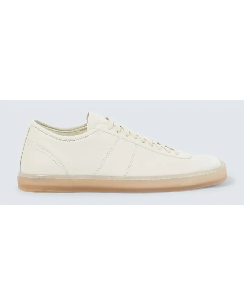 Christophe Lemaire Sneakers Linoleum aus Leder Weiss