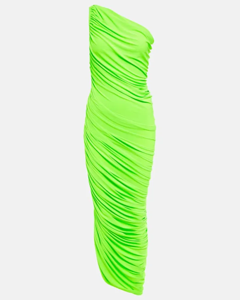 Norma Kamali Midikleid Diana Grün