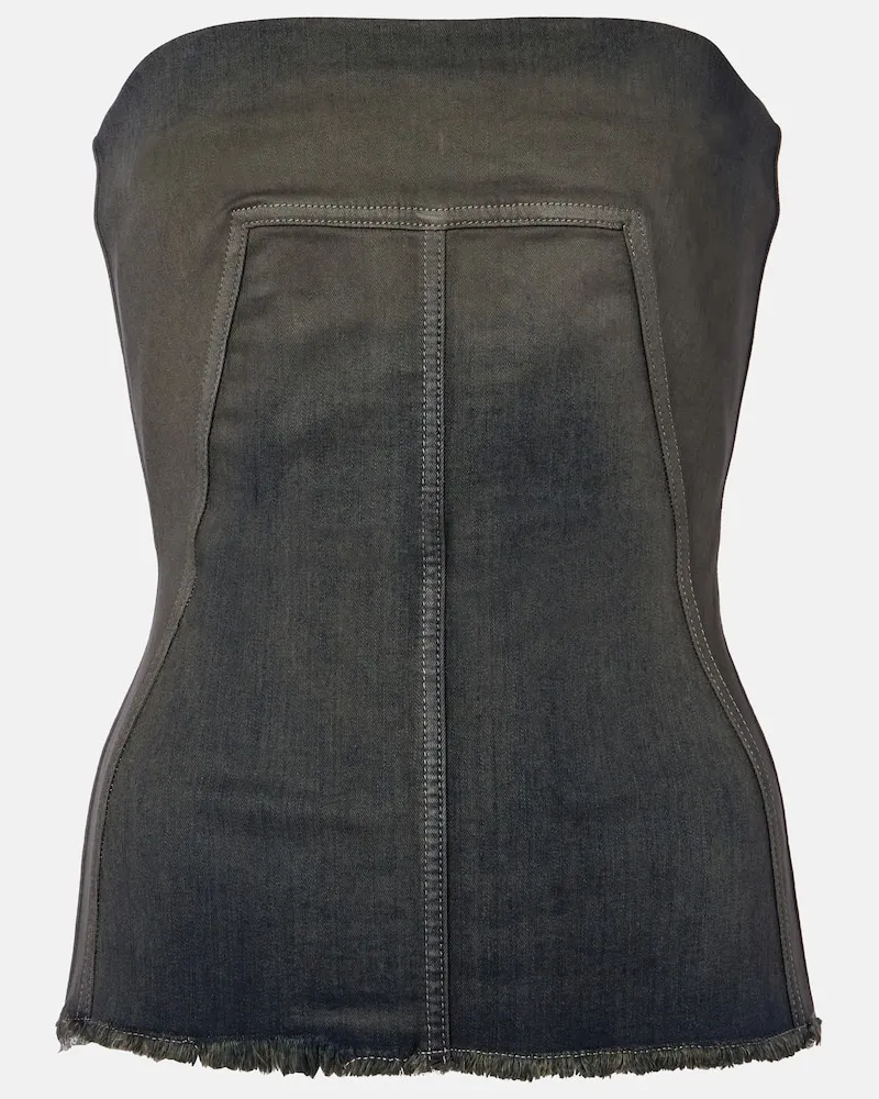 Rick Owens Top aus einem Denim Grau