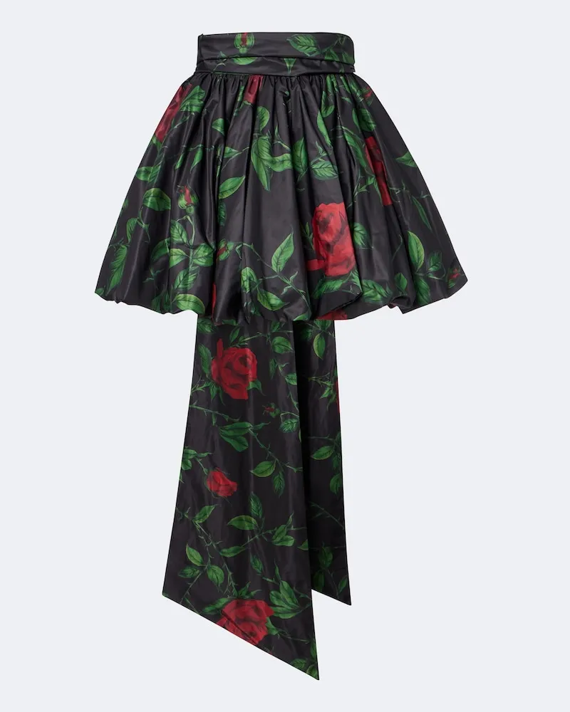 Blumarine Minirock aus Taft Multicolor