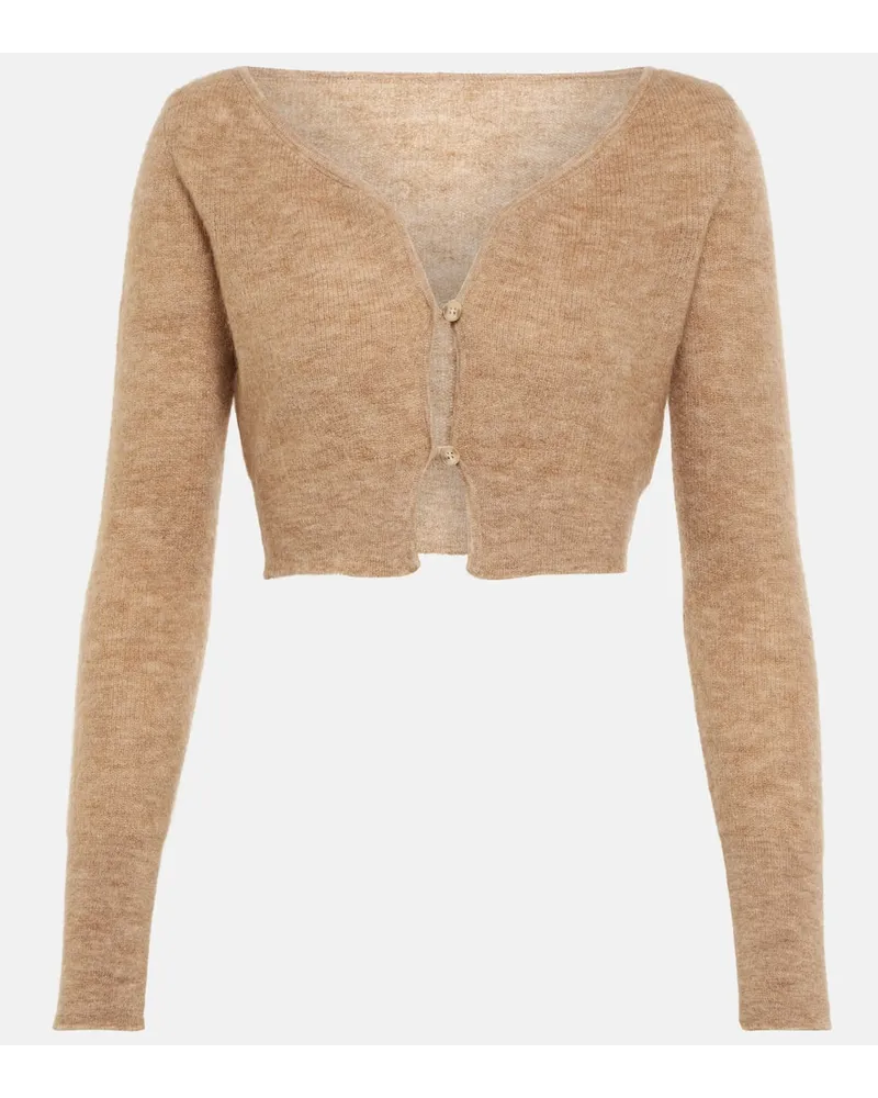 Jacquemus Cardigan Le Cardigan Alzou aus einem Mohairgemisch Braun