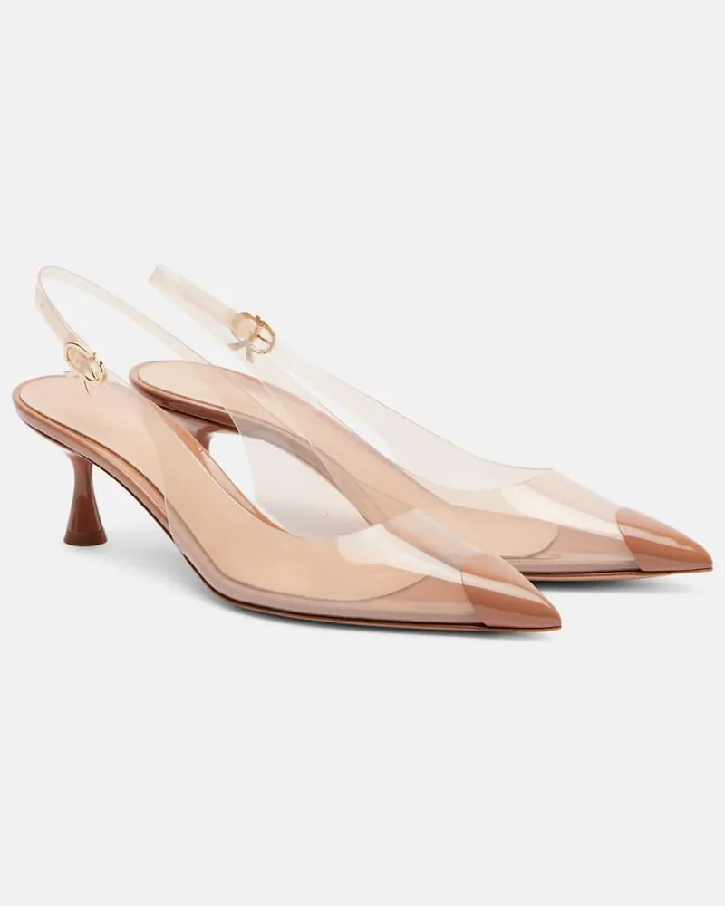 Gianvito Rossi Slingback-Pumps 55 Transparent