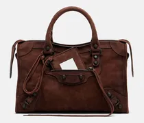 Tote Bag Le City Small aus Veloursleder