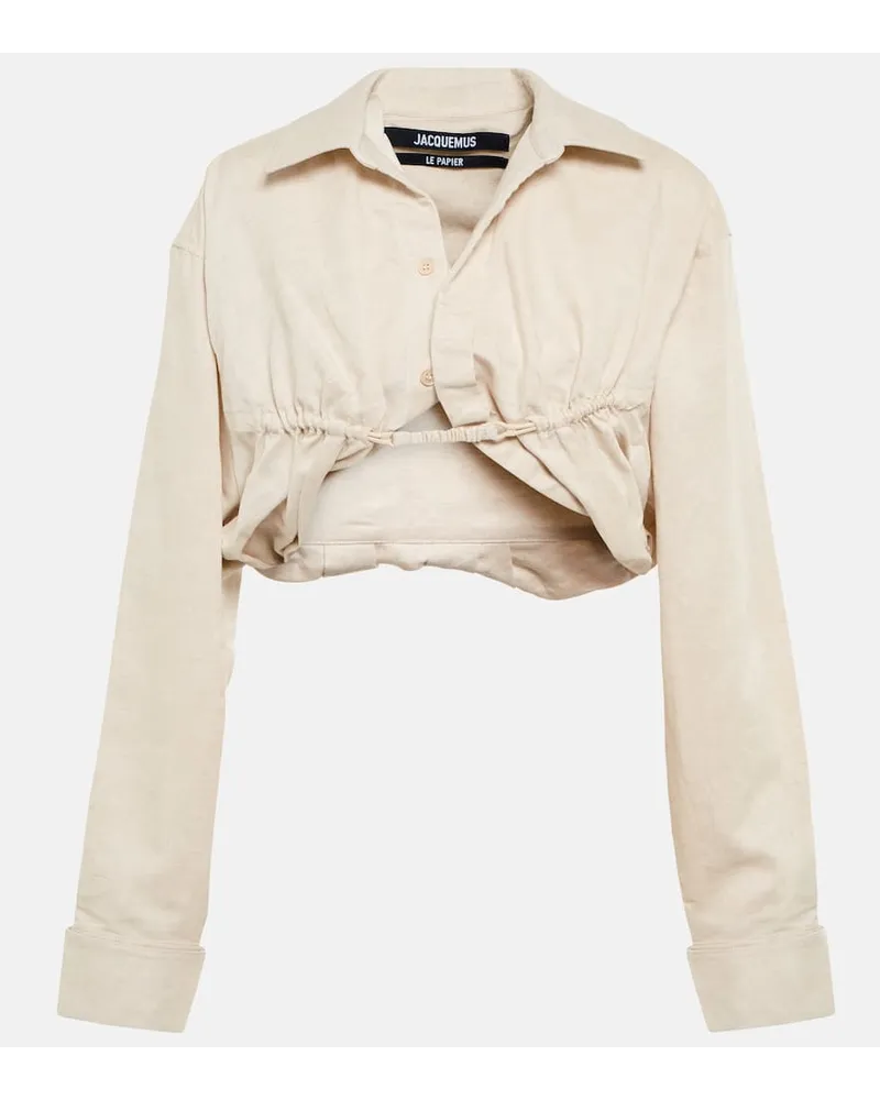 Jacquemus Top La Chemise Machou Beige