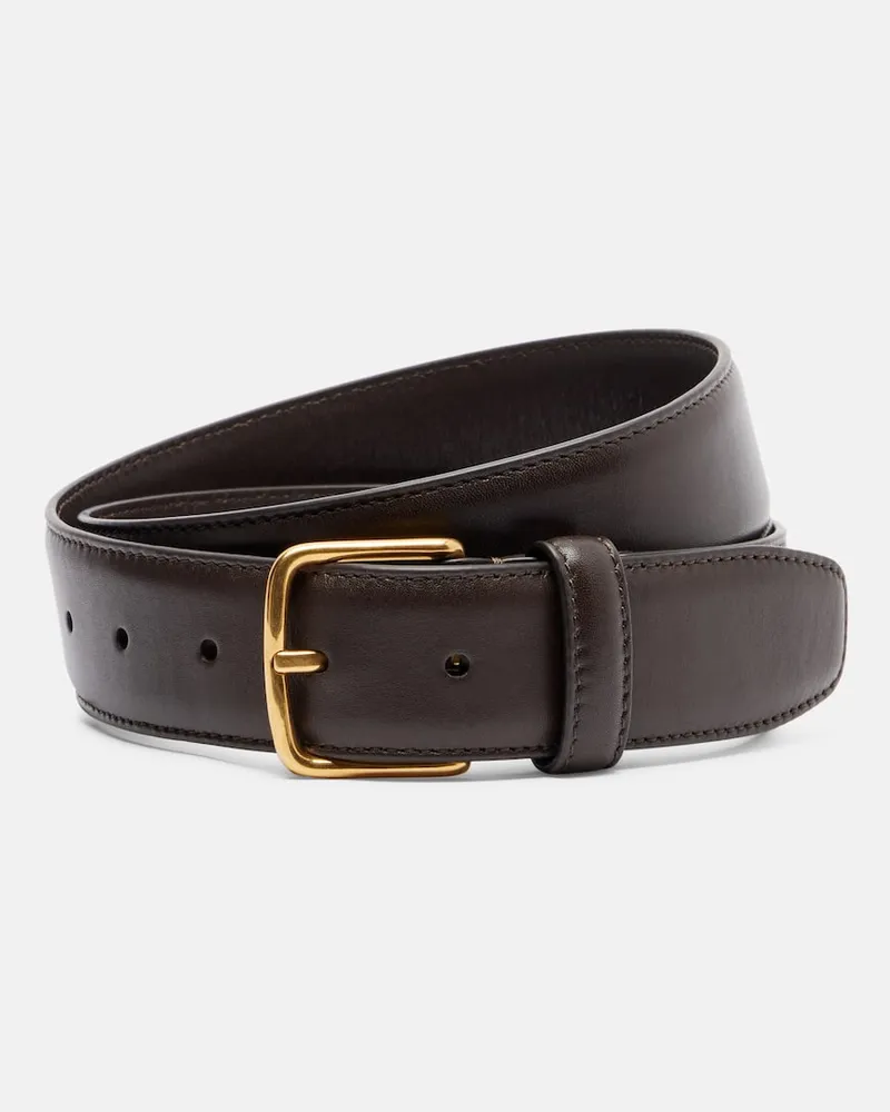 The Row Gürtel Maxi Classic aus Leder Braun