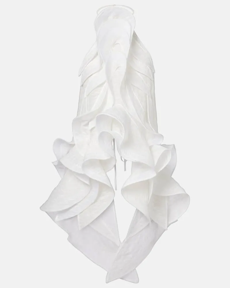 Maticevski Top Étoile Wave Weiß