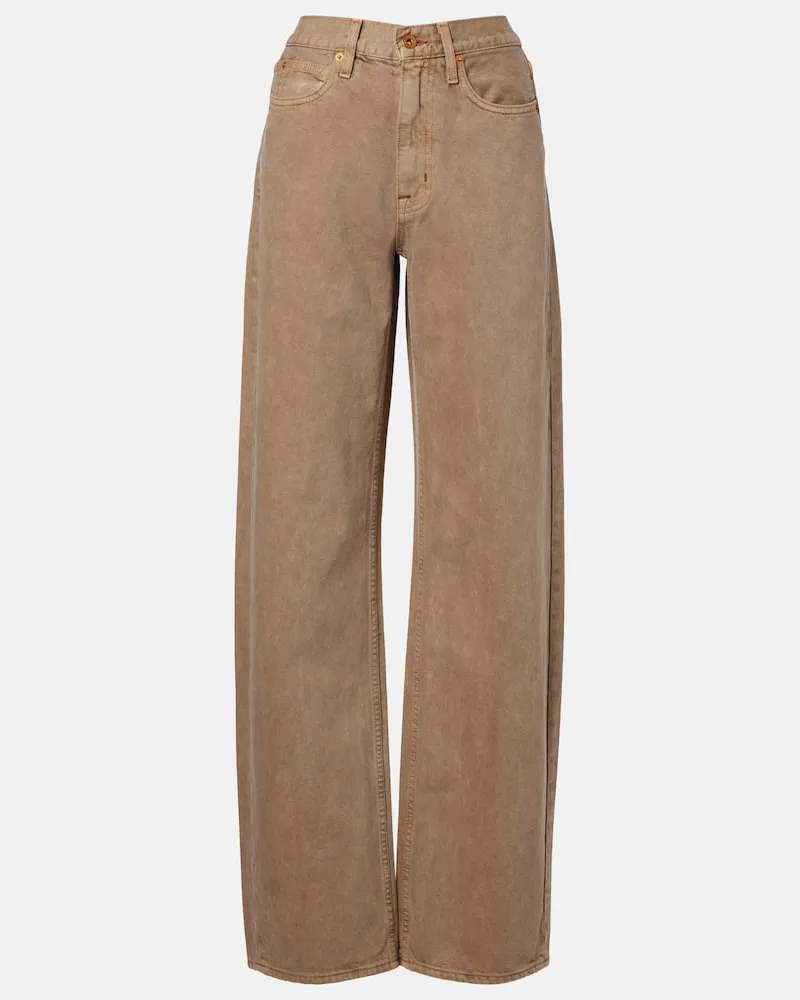 SLVRLAKE High-Rise Straight Jeans Cassie Braun