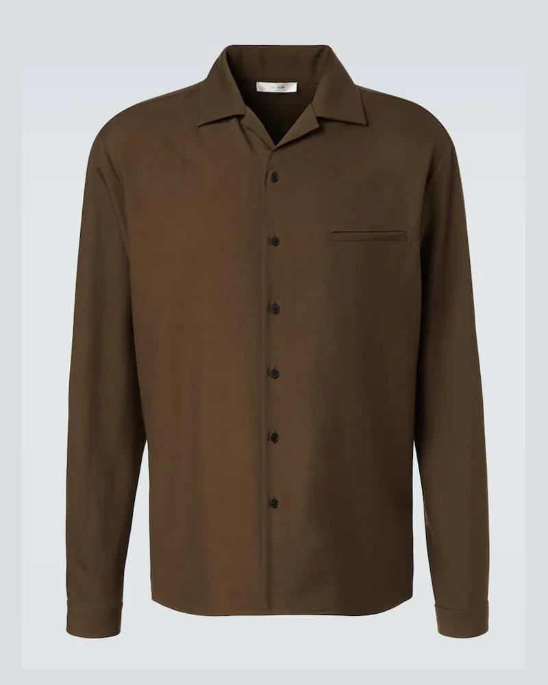 The Row Hemd Kanta aus Wolle Grün