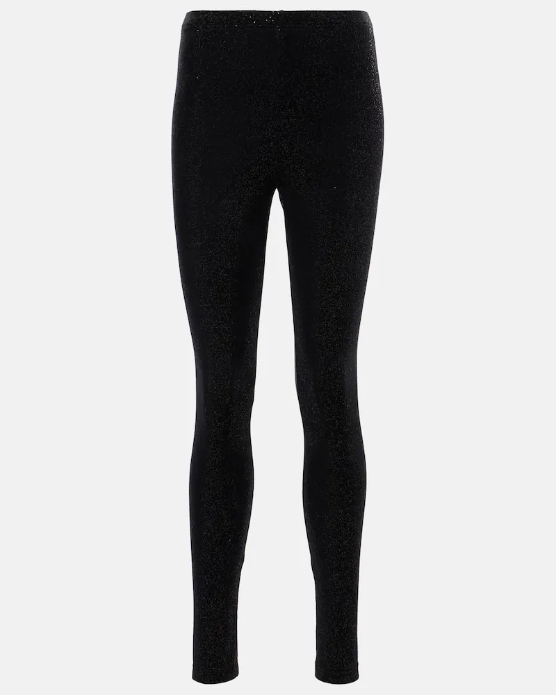 Junya Watanabe Leggings aus Samt Schwarz
