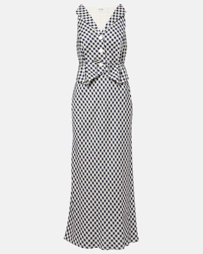 RIXO Maxikleid Kimmy Blau