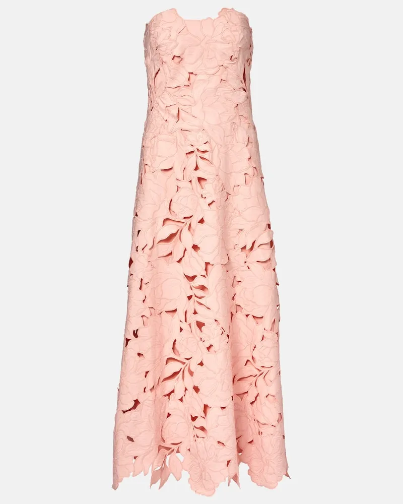 COSTARELLOS Midikleid Norina aus Satin Pink
