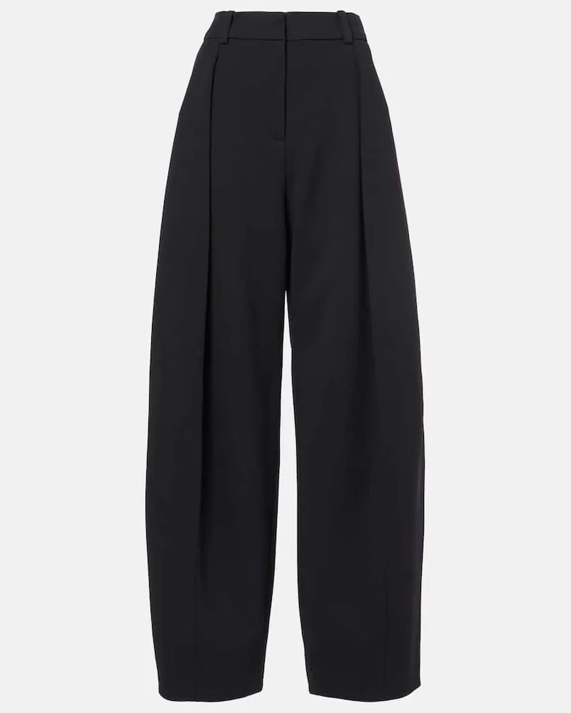 Jacquemus Weite Hose Le Pantalon Paseo Schwarz
