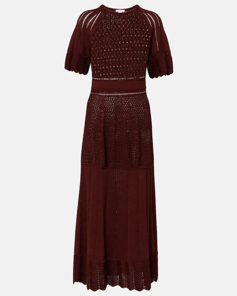 Eres Maxikleid Imaginaire aus einem Baumwollgemisch Braun