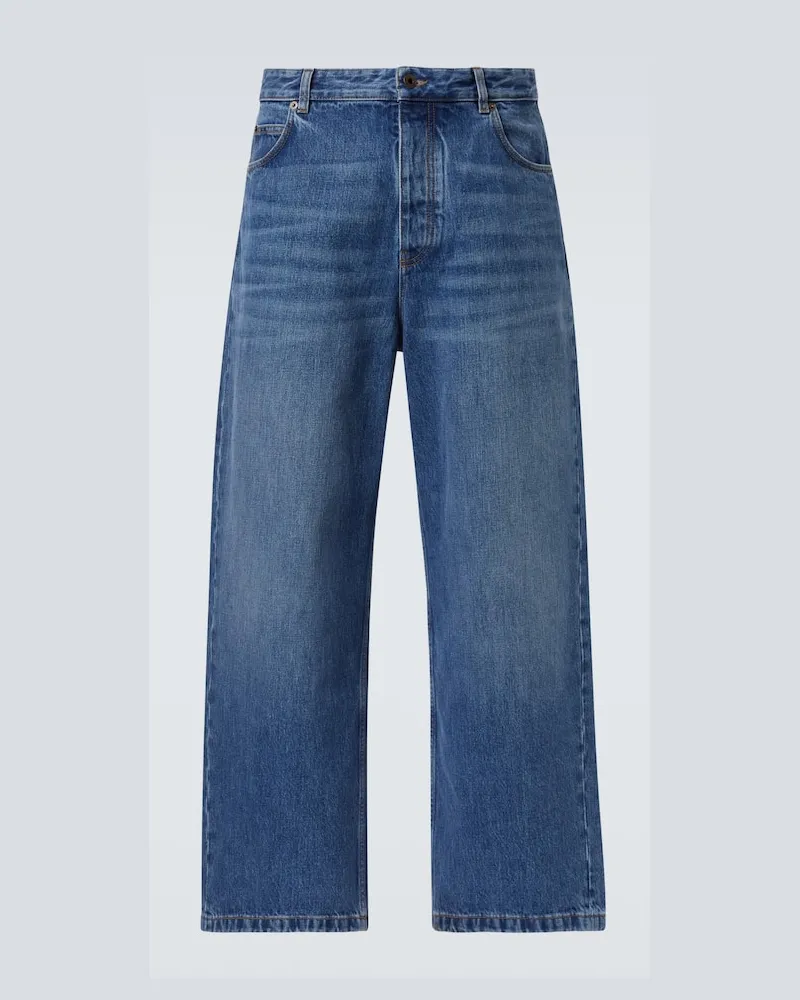 Loewe Mid-Rise Straight Jeans Blau