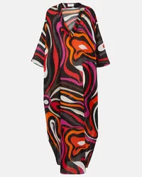 Emilio Pucci Kaftan Marmo aus Baumwoll-Twill Multicolor