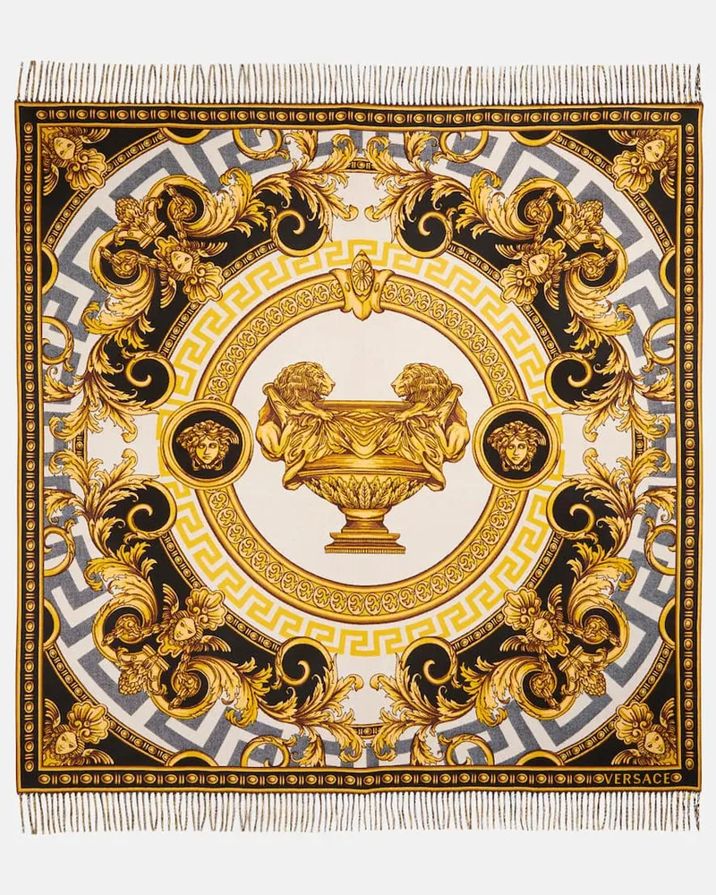 Versace Decke La Coupe des Dieux Schwarz