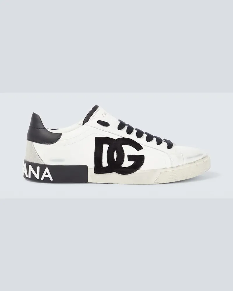 Dolce & Gabbana Sneakers DG aus Leder Weiß