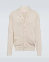 Brunello Cucinelli Cardigan aus Baumwolle Beige