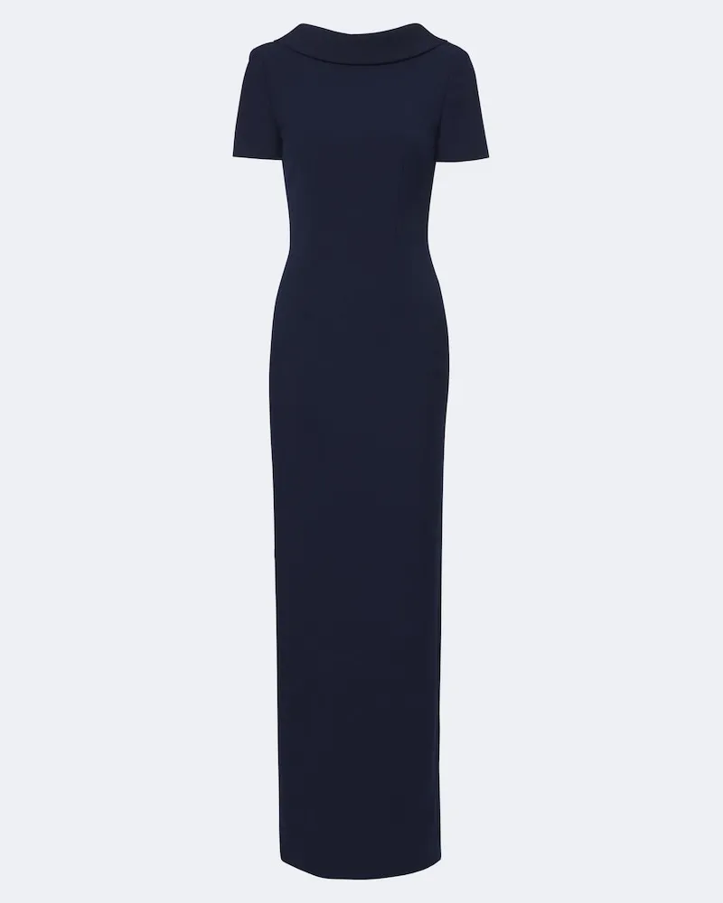 Roland Mouret Robe aus Crêpe Blau