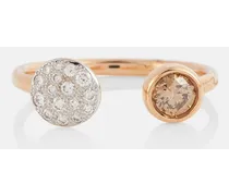Ring Sabbia aus 18kt Rosegold mit Diamanten