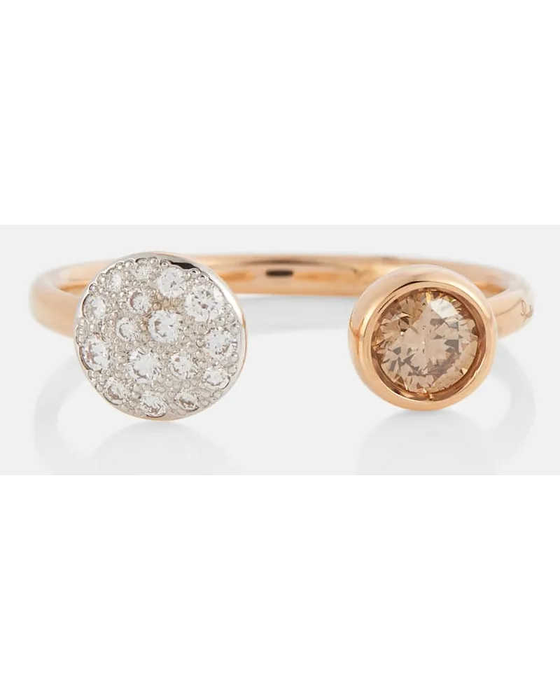 Pomellato Ring Sabbia aus 18kt Rosegold mit Diamanten Gold