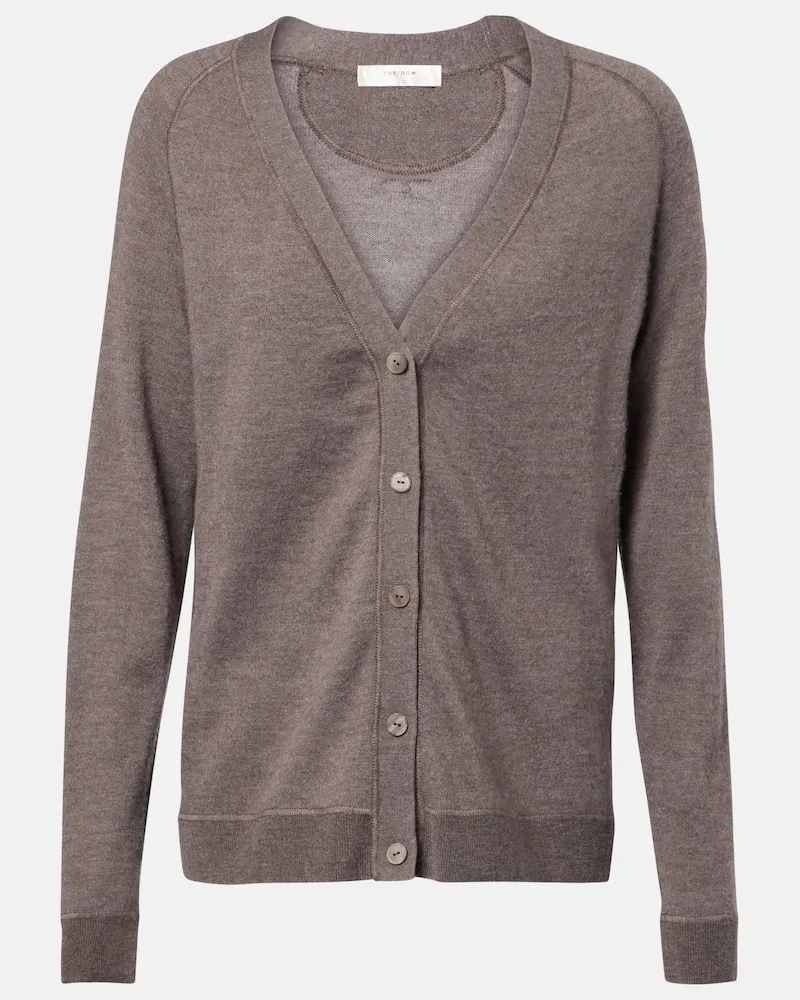 The Row Cardigan Liberty aus Kaschmir Braun