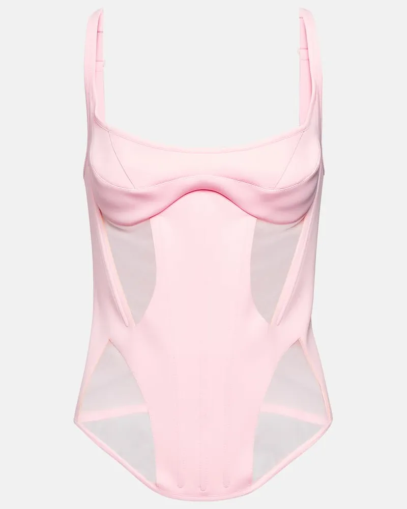 Thierry Mugler Bustier-Top Rosa