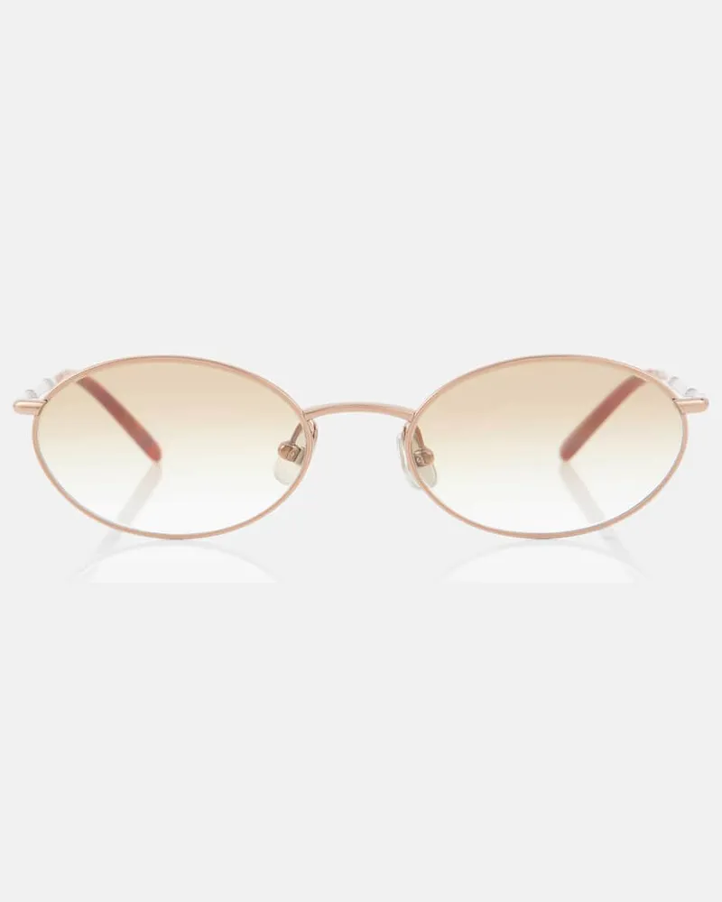 Brunello Cucinelli Ovale Sonnenbrille Timeless Reflections Gold